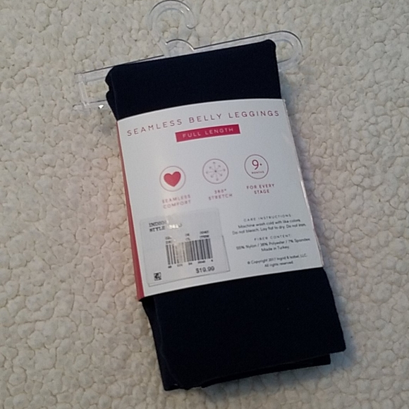 Isabel maternity seamless belly leggings - Picture 2 of 2